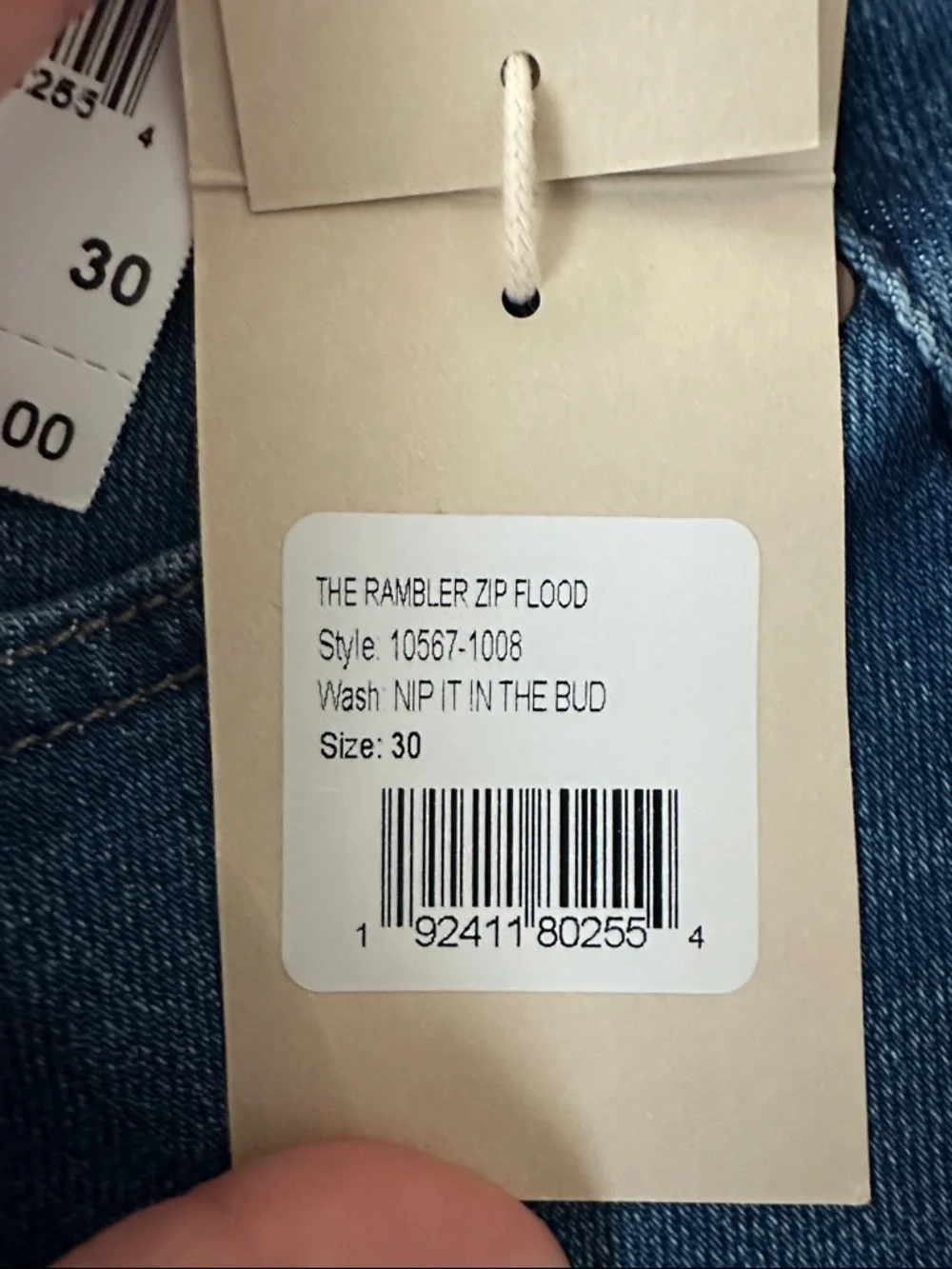MOTHER Skinny Jeans in Medium Blue Wash - Picture 3 of 4